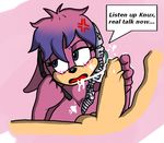  2014 angry anthro archie_comics aval0nx cellphone cum dialogue duo echidna erection faceless_male fellatio female heroesheaven human julie-su male mammal monotreme oral penis phone sega sex sonic_(series) straight uncut 