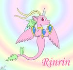  dragon dragon_drive female horn jewelry oddy_mcstrange rinrin_(dragon_drive) solo wings 