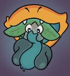 anthro arthropod blush breasts female feral glowing_insides heart_eyes heart_symbol hi_res imminent_vore insect jewish_mythology lepidopteran male moth mune_(muneamp) muneamp mythological_creature mythological_golem mythology sol_(muneamp) tongue_between_breasts tongue_on_face vore zorgoia