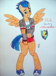  anthro equestria_girls equine flash_sentry_(mlp) girly male mammal my_little_pony pegasus sangee-13-neuroy skimpy_clothing solo wings 