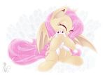  2014 angel_(mlp) bat_pony blackfreya cute duo equine female feral flutterbat_(mlp) fluttershy_(mlp) friendship_is_magic horse hug lagomorph male mammal my_little_pony rabbit smile 