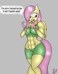  abs anthro big_breasts breasts digital_media_(artwork) english_text equine female fluttershy_(mlp) friendship_is_magic hyperstorm_h jrvanesbroek mammal muscles muscular_female my_little_pony pegasus solo text wings 
