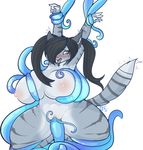  anthro big_breasts breasts cat chubby feline female forced fur huge_breasts mammal orgasm_face rape solo striped_fur stripes tears tehbuttercookie tentacle_rape tentacles 