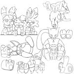 ambiguous_gender buneary bunnelby croagunk digital_media_(artwork) eevee eeveelution feet feet_up fingers foot_fetish foot_focus fur generation_1_pokemon generation_2_pokemon generation_3_pokemon generation_4_pokemon generation_6_pokemon generation_8_pokemon hi_res jigglypuff legendary_pokemon mew_(pokemon) mewtwo nintendo pawpads paws pokemon pokemon_(species) scorbunny secretsableye simple_background smile soles suicune tail toes togepi toxicroak umbreon wigglytuff zangoose