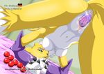  2015 anthro anus bandai beads breasts digimon dildo female insertion orgasm penetration pussy pussy_juice renamon sex_toy solo wolfsrain88 