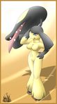  anthro breasts female hand_on_hip latiar looking_at_viewer mawile nintendo pok&eacute;mon solo standing video_games 