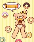  anthro bear blush doughnut eating female food kemono mammal yummy オムニキン 