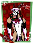  2014 antelope anthro balls bgn christmas holidays jamie_the_oryx male mammal oryx penis solo 