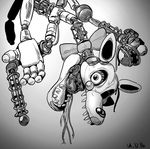  2014 ambiguous_gender animatronic canine five_nights_at_freddy&#039;s five_nights_at_freddy&#039;s_2 fox machine mammal mangle_(fnaf) mechanical nekubi robot solo 