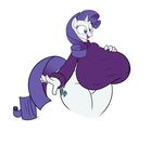  anthro badgerben big_breasts bottomless breasts equine erect_nipples female friendship_is_magic horn huge_breasts hyper hyper_breasts mammal my_little_pony nipples rarity_(mlp) solo unicorn 