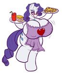  anthro badgerben big_breasts breasts cleavage clothed clothing cookie equine erect_nipples female food friendship_is_magic horn huge_breasts hyper hyper_breasts mammal my_little_pony nipples rarity_(mlp) solo unicorn 