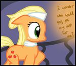  applejack_(mlp) collar comic cutie_mark dialogue digital_media_(artwork) dildo edit english_text equine female feral friendship_is_magic gag green_eyes headband horse magic mammal my_little_pony panel pony pyruvate sex_toy solo spa text 