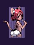  cat feline female fur hair kemono mammal pink_fur red_eyes red_hair short_hair オムニキン 