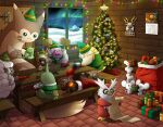  :3 artist_name aurora azurill bidoof blacephalon blissey box brick_floor buck_teeth calendar_(object) cetoddle character_ornament chingling christmas christmas_lights christmas_ornaments christmas_present christmas_stocking christmas_tree closed_eyes closed_mouth clothed_pokemon coal commentary countdown cryogonal delibird ditto elf_hat english_commentary english_text flittle furret gift gift_box glowing glowing_eye green_hat green_shirt hammer hands_on_own_head hat highres holding holding_box holding_gift holding_hammer holding_needle holding_paper holding_stuffed_toy indoors knitting knitting_needle larvitar mallet maushold maushold_(family_of_four) mime_jr. munchlax munna nail_(hardware) natu needle night one-eyed open_mouth paint paper poke_ball poke_ball_(basic) poke_ball_theme pokemon pokemon_(creature) pokemon_focus psyduck red_bag regice rolycoly sack shirt signature sitting sky smile snorunt snow spill stack star_(sky) starmie staryu stuffed_toy substitute_(pokemon) table teeth thecalendork tinkaton toy_block toy_car transformed_ditto trapinch tree watermark window wooden_table wooden_wall wooloo workshop wrench wynaut wyrdeer 