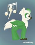  beak cutie_mark digital_media_(artwork) fan_character hippogryph male model_sheet my_little_pony petrock quadruped solo standing thundersong wings 