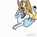 1:1 2_frame_animation animated blue_body blue_scales blush doggystyle dragon duo from_behind_position greendragoon22 hi_res icewing_(wof) male male/male mythological_creature mythological_scalie mythology pained_expression qibli_(wof) questionable_consent sandwing_(wof) scales scalie sex wings_of_fire winter_(wof) yellow_body yellow_scales