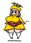  big_breasts breasts female flyguy hair mario_bros mask nintendo overweight pink_hair shygirl shyguy solo thick_thighs video_games 