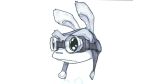 16:9 ambiguous_gender anthro bob_rafei daxter eyewear eyewear_on_head fur goggles goggles_on_head headshot_portrait hi_res jak_and_daxter male_(lore) mammal monochrome mustelid naughty_dog official_art ottsel portrait simple_background solo sony_corporation sony_interactive_entertainment traditional_media_(artwork) white_background widescreen