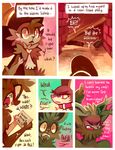  &lt;3 2014 alice_(floraverse) alley angry anthro blush canine card cat collar comic dialogue duo embarrassed feline female floraverse fur hat jacklyn_(floraverse) kemono magic_user mammal open_mouth purplekecleon red_eyes witch witch_hat wolf 