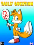  anthro canine comic fox hazardouss hedgehog looking_at_viewer looking_back male mammal miles_prower sega sign solo sonic_(series) 