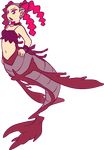 digital_media_(artwork) dragalge female hair looking_at_viewer marine mermaid nintendo npc_trainer pink_hair pok&eacute;mon punk_girl solo video_games 