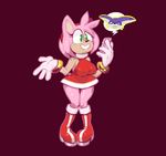  amy_rose big_the_cat boots cat cellphone feline female gloves green_eyes hairband hedgehog male mammal mangneto phone sega solo sonic_(series) wide_hips 