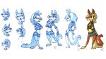 16:9 2004 accessory anthro blonde_hair blue_eyes bob_rafei bottomwear brown_body brown_fur clothed clothed_anthro clothed_female clothing crossed_arms female fingerless_gloves fur gloves hair hair_accessory hairband hand_on_hip handwear headband hi_res jak_and_daxter looking_at_viewer looking_back looking_back_at_viewer looking_up mammal midriff mustelid naughty_dog official_art ottsel ponytail shorts simple_background smile solo sony_corporation sony_interactive_entertainment standing surprised tail tess_(jak_and_daxter) white_background widescreen