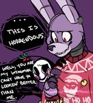  animatronic anthro bonnie_(fnaf) christmas duo five_nights_at_freddy&#039;s five_nights_at_freddy&#039;s_2 holidays holly_(plant) machine male marionette_(fnaf) mechanical plant robot sweater 