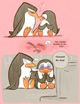  avian bird blush cute duo english_text gay humor kissing male modestgliscor penguin private skipper television text the_penguins_of_madagascar 