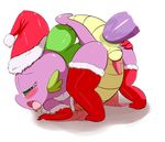  2014 anal blush christmas crossdressing disembodied_penis dragon duo friendship_is_magic fur gay gloves hat holidays legwear male my_little_pony penis rubber santa_costume santa_hat saurian_(artist) solo_focus spike_(mlp) young 