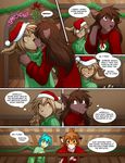  2014 :3 ahoe anthro antlers basitin big_ears black_fur black_stripes blue_eyes blue_hair blush bottomless brown_fur brown_hair brown_nose canine christmas claws clothed clothing comic couple cute dialogue doorway duo ears_down embarrassed english_text feline female flora_(twokinds) fur group hair half-dressed hat heterochromia holidays horn human humor hybrid inside keidran keith_keiser kissing lagomorph male mammal mistletoe natani open_mouth orange_fur plant red_ribbon ribbons romantic santa_hat scar ship smile snowman speech_bubble spying standing stripes surprise sweat sweater tan_fur text tiger tom_fischbach trace_legacy twokinds webcomic white_fur wolf wreath yellow_eyes 