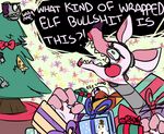  ambiguous_gender anthro bow_tie canine christmas christmas_tree duo five_nights_at_freddy&#039;s five_nights_at_freddy&#039;s_2 food fox gift holidays hook mammal mangle_(fnaf) marionette_(fnaf) pizza tree 