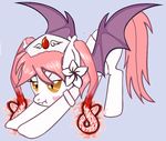  blood blush cute ebola-chan equine female horse looking_at_viewer mammal my_little_pony plain_background pony solo wings 