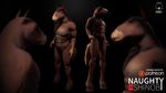  2014 3d abs anthro biceps blue_eyes brown_fur cgi character close-up equine fur game guilhem hair hooves horse hunk interactive jock male mammal masculine model_sheet muscles naughty_shinobi nude pecs pinup pose solo standing toned unfinished vein 
