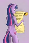 anthro anthrofied breasts butt digital_media_(artwork) english_text equine female friendship_is_magic horn mammal my_little_pony nude pentoolqueen scroll side_boob solo text twilight_sparkle_(mlp) unicorn 