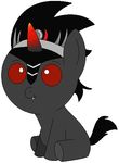  baby demonichunny feral friendship_is_magic king king_sombra_(mlp) male my_little_pony red_eyes royalty solo young 