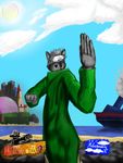  alexander_x anthro beach beast&#039;s_fury boat building canine hair looking_at_viewer male mammal outside seaside vincent_(beast&#039;s_fury) white_hair wolf 