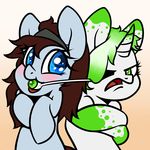  2014 duo earth_pony equine fan_character female feral gore horn horse mammal my_little_pony pony slavedemorto unicorn 