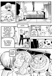  audino black_and_white chikorita comic eevee eeveelution english_text espeon eudetenis female human machinery male mammal manga monochrome nintendo pinheadchains pok&eacute;mon pregnant text translated video_games what_has_science_done 