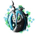  2014 changeling crown ear_piercing equine female friendship_is_magic green_eyes hair horn horse looking_at_viewer mammal my_little_pony piercing pony queen_chrysalis_(mlp) solo sparkler99 