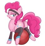  absurd_res anus ardupi ball bedroom_eyes blue_eyes clitoris cutie_mark equine female friendship_is_magic fur hair headband hi_res hooves horse leg_warmers legwear long_hair looking_at_viewer looking_back mammal my_little_pony nipples open_mouth pink_fur pink_hair pinkie_pie_(mlp) plain_background pony presenting puffy_anus pussy raised_tail rear_view smile solo 