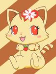  cat coral feline female feral jewelpet mammal sango solo ムネネコ 