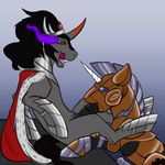  2014 duo equine fan_character friendship_is_magic gay horn king_sombra_(mlp) machine male mammal mechanical my_little_pony oral penis purplehowl_(artist) robot thaine unicorn 