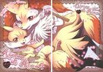  anthro braixen canine comic cover doujin_cover duo female fennekin fox fur inumimi_moeta kemono mammal nintendo pok&eacute;mon translated video_games 