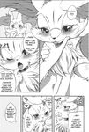  anthro blush braixen canine comic female fox inumimi_moeta kemono mammal nintendo pok&eacute;mon translated video_games 