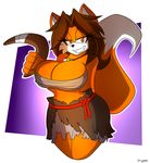  2014 anthro big_breasts boomerang breasts canine cleavage clothed clothing cosplay female fox huge_breasts looking_at_viewer mammal smile solo supersonicrulaa 