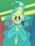  2023 2_horns absurd_res arc_(gemsum) balls blue_body blue_penis blush bodily_fluids cum cum_drip cum_on_face cum_on_ground demon double_handjob dripping gemsum genital_fluids genitals goo_creature gradient_penis group handjob hi_res horn humanoid kneeling krekere_(gemsum) machine male male/male mechanical_penis nude penile penis red_balls red_body red_penis robot robot_humanoid sex sharp_teeth simple_background spit_(gemsum) teeth trio 