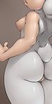  2014 anthro big_butt breasts butt female fur hedgehog lips mammal nipples nude solo sonicboom53 standing thick_thighs white_fur wide_hips 