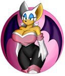  2014 alpha_channel anthro bat big_breasts breasts cleavage clothed clothing female huge_breasts mammal rouge_the_bat sega solo sonic_(series) supersonicrulaa wings 