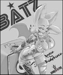  2014 anthro bat big_breasts breasts cleavage clothed clothing female huge_breasts mammal rouge_the_bat sega skimpy smile solo sonic_(series) tattoo wings xopachi 